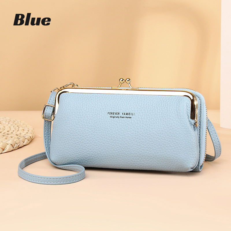 Multifunktionale PU Leder Handytasche Crossbody Umhängetaschen