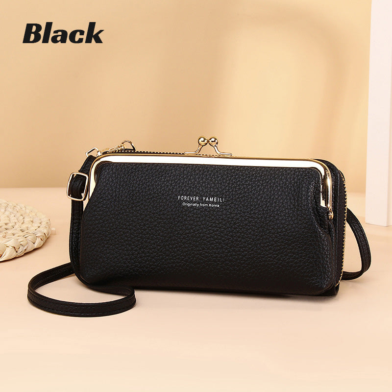 Multifunktionale PU Leder Handytasche Crossbody Umhängetaschen