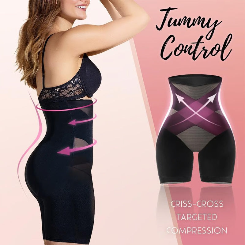 Bauchfreie Hüftstraffungshose mit hoher Taille