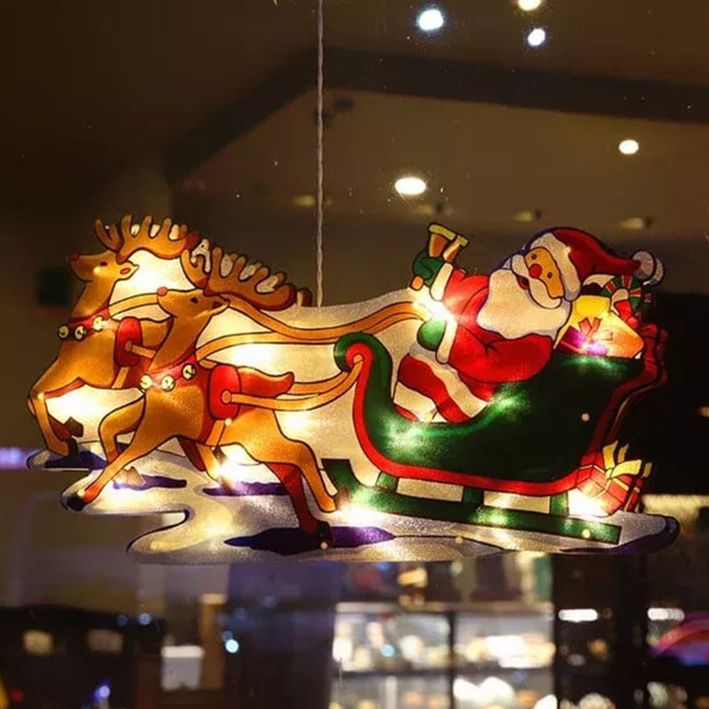 🎄Weihnachtliche Lichterketten im Fenster
