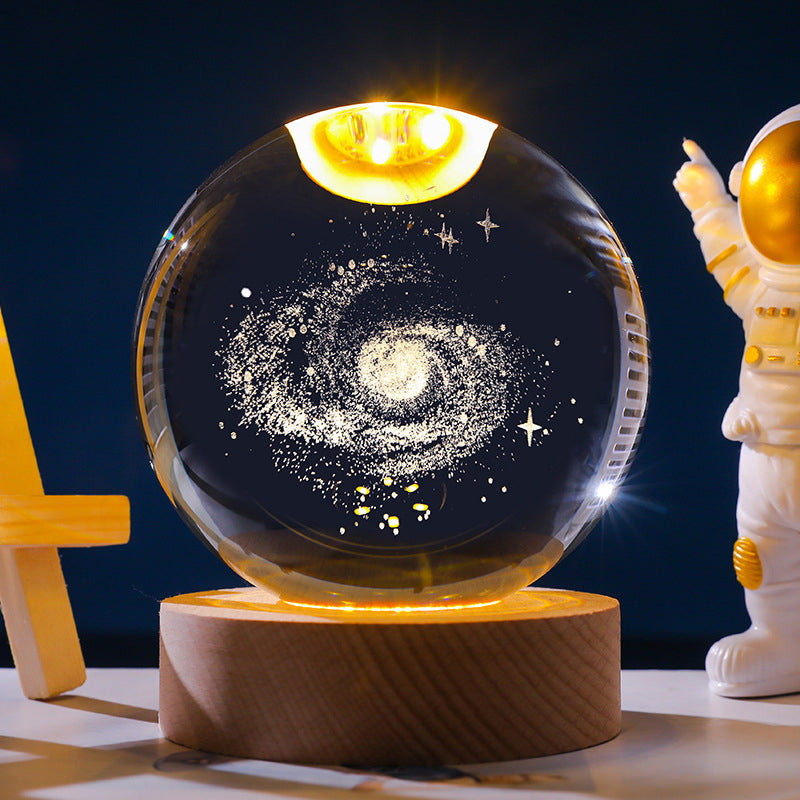 Sternenhimmel 3D-Mikrolandschaftskristallkugel