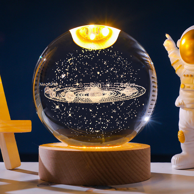 Sternenhimmel 3D-Mikrolandschaftskristallkugel