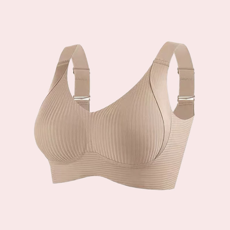 🎁Gerippter Push-up-BH für Damen mit verstellbaren Bügeln
