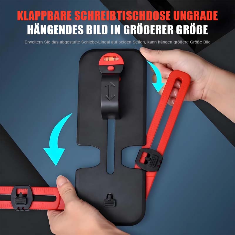 Universeller klappbarer Bilderaufhänger für Fotorahmen/Universal folding picture hanger for photo frames