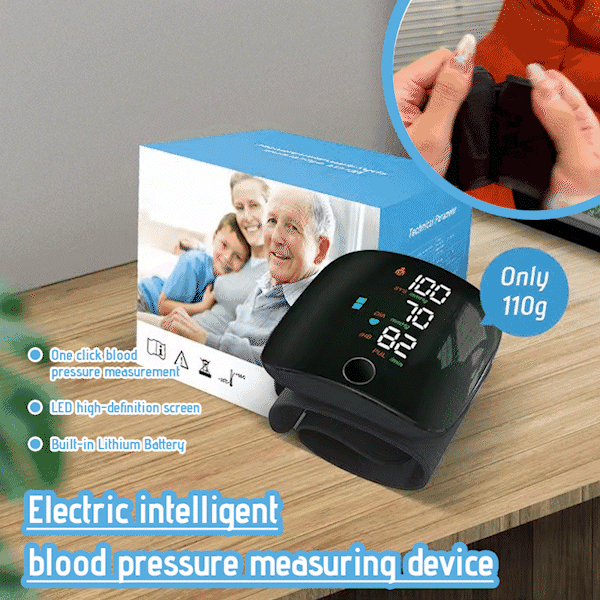 Handgelenk-Blutdruckmessgerät mit digitalem LCD-Bildschirm