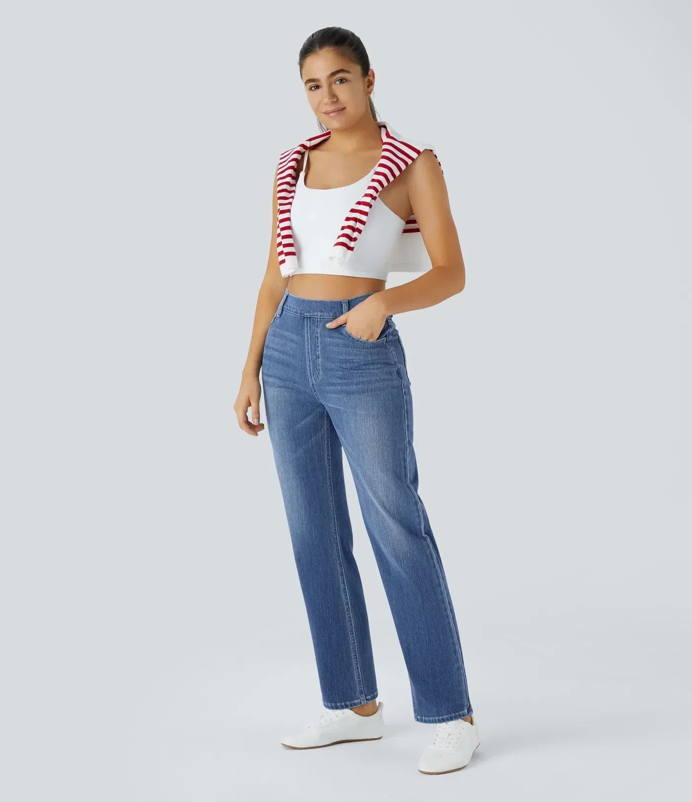 Lotte | Elastische und bequeme Hose mit hoher Taille