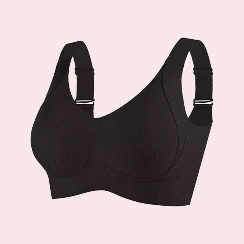 🎁Gerippter Push-up-BH für Damen mit verstellbaren Bügeln