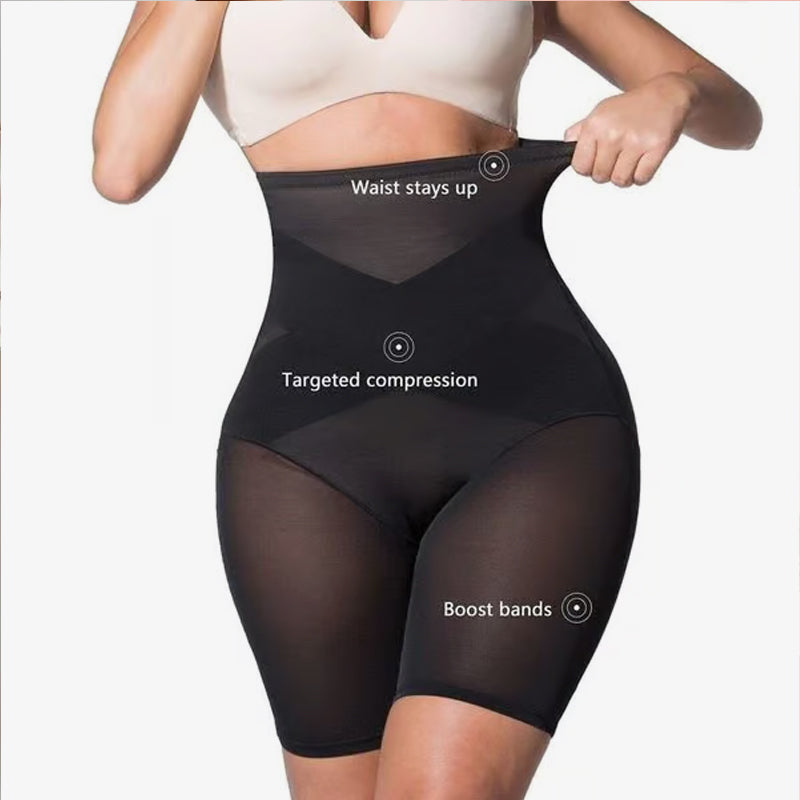 Bauchfreie Hüftstraffungshose mit hoher Taille