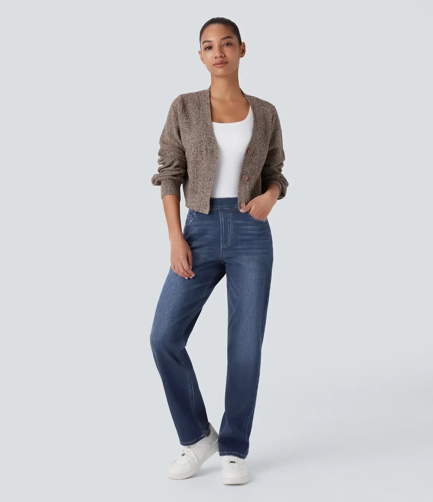 Lotte | Elastische und bequeme Hose mit hoher Taille