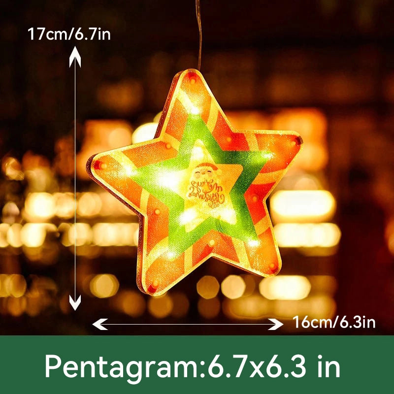 🎄Weihnachtliche Lichterketten im Fenster