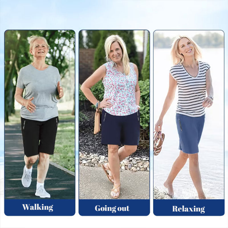 Schnelltrocknende Stretch-Shorts aus Eisseide