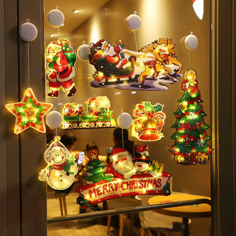 🎄Weihnachtliche Lichterketten im Fenster