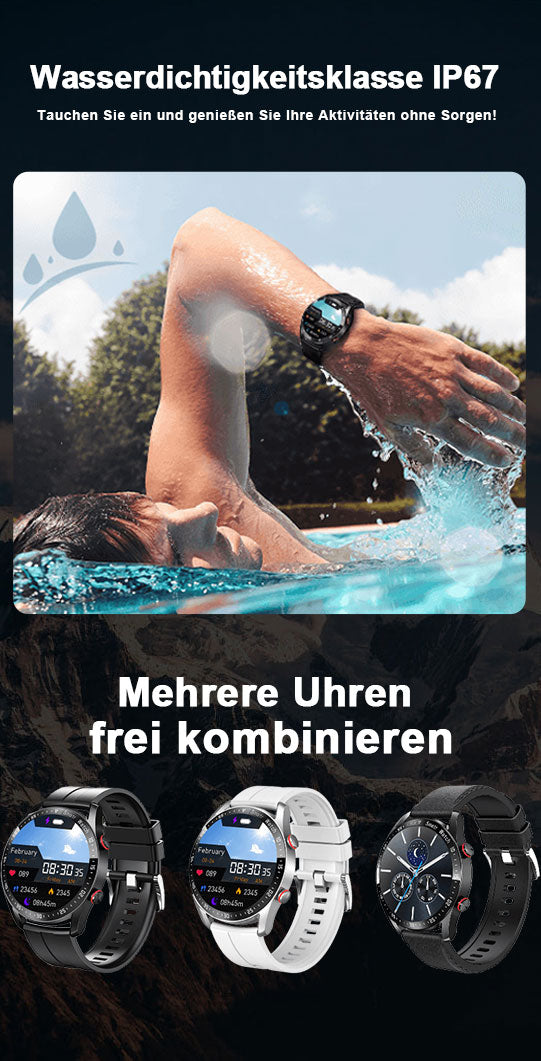 1.28-Zoll-Bildschirm Sport Smartwatch