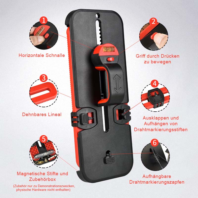 Universeller klappbarer Bilderaufhänger für Fotorahmen/Universal folding picture hanger for photo frames