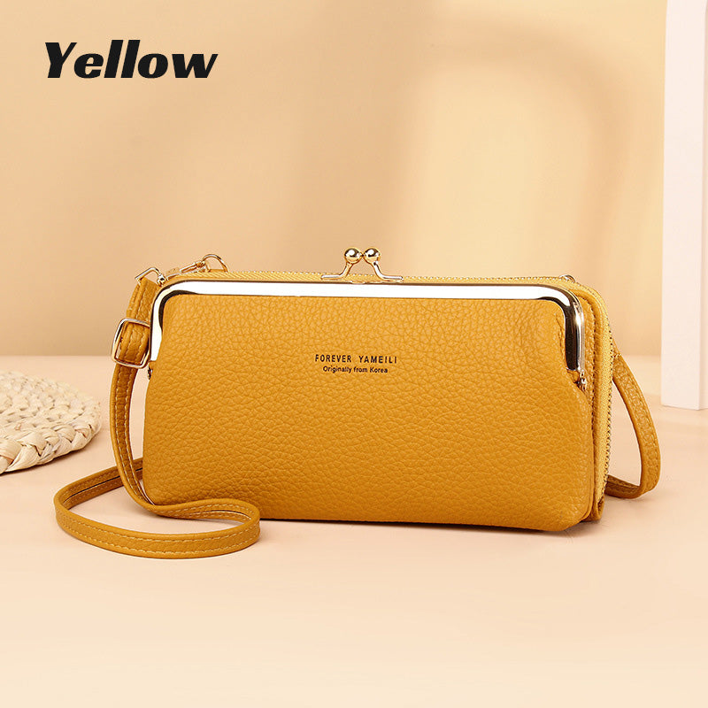 Multifunktionale PU Leder Handytasche Crossbody Umhängetaschen
