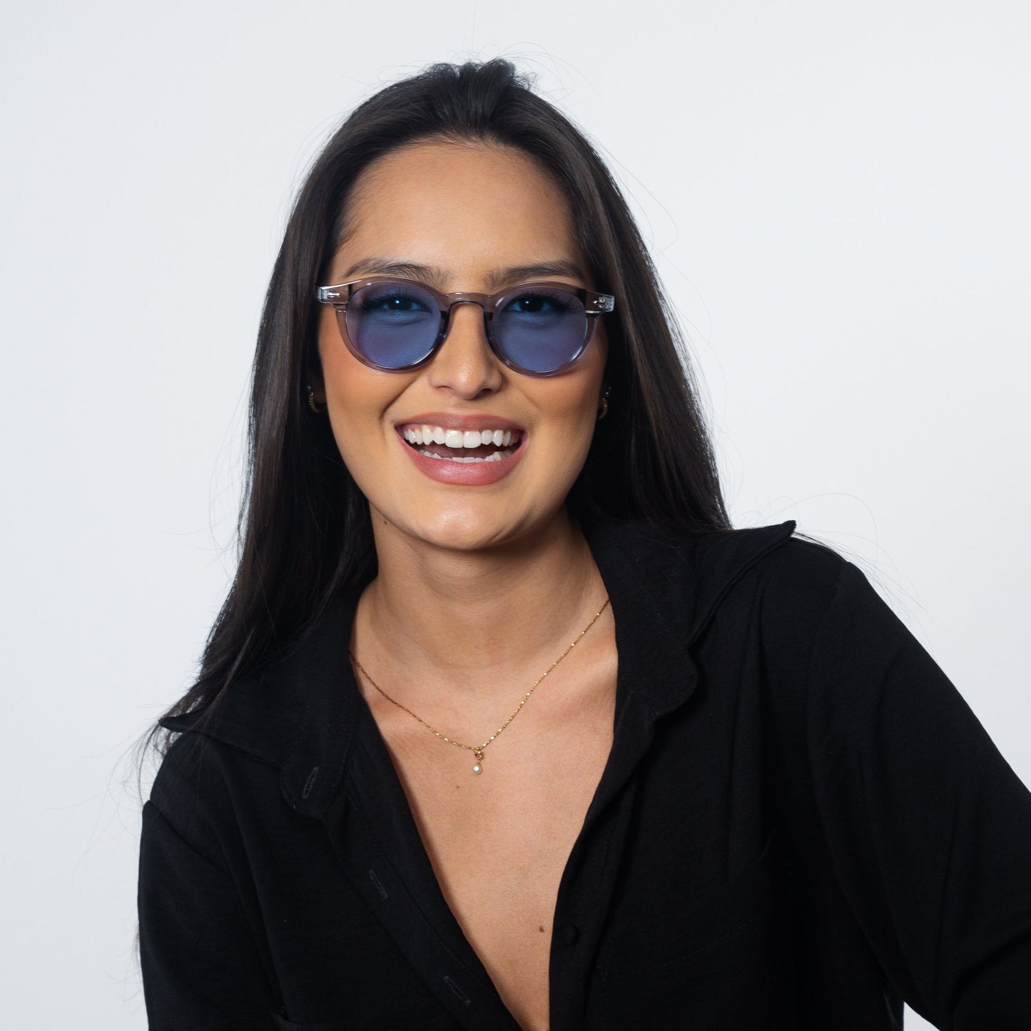 ✨Retro-Rundrahmen-Sonnenbrille mit Nieten✨