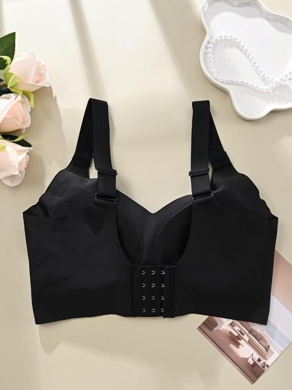 🎁Gerippter Push-up-BH für Damen mit verstellbaren Bügeln