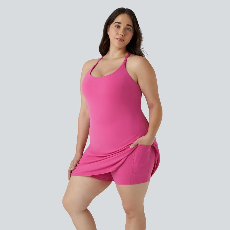🔥Das ultimative rückenfreie Sportkleid - Entwickelt für Training und einfache Toilettengänge