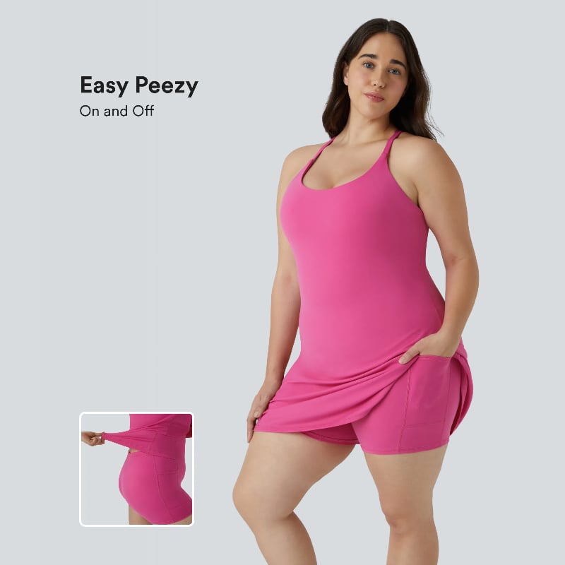 🔥Das ultimative rückenfreie Sportkleid - Entwickelt für Training und einfache Toilettengänge