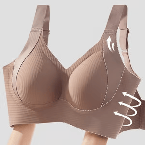 🎁Gerippter Push-up-BH für Damen mit verstellbaren Bügeln