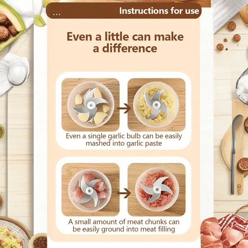 ✨Julrea – Elektrisk vitlökshackare