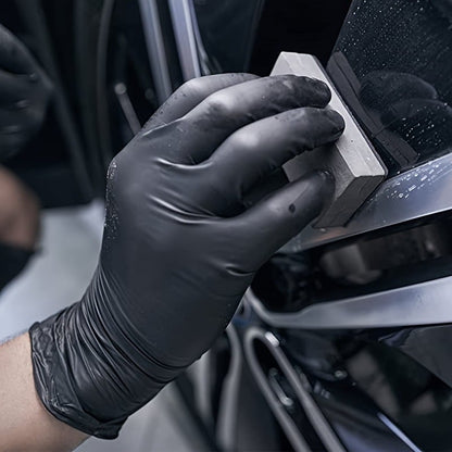 100/50 stk. svarte engangshansker av nitril