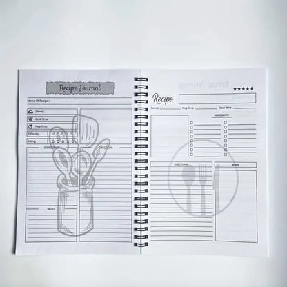 🔥Durable Spiral Recipe Notebook✨