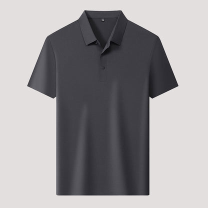🌬️👕Sommer Ice Silk Plaid Kurzarm Poloshirt Herren🌿