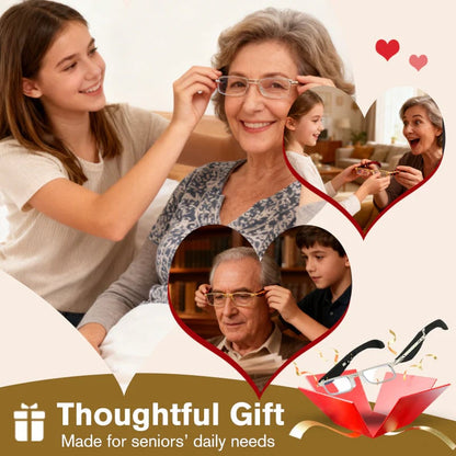 👓Hopfällbara läsglasögon med blått ljusfilter och etu