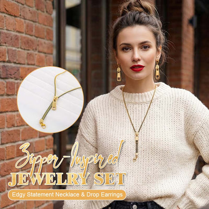 Zipper-inspirerat smyckese