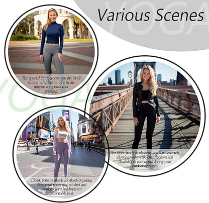 🎁Letzter Tag: 49 % Rabatt!🔥Hochgeschnittene Leggings mit Bauchkontrolle und Figurformung für Workouts