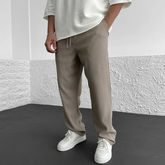 Herren Freizeithose Lockere Gerade Hose
