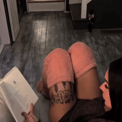 Kniestrümpfe mit Gänsedaunen