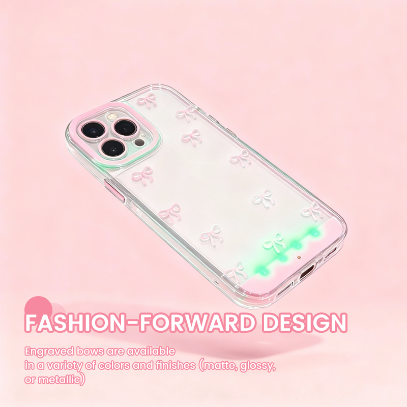 🎀 Leuchtende Schmetterlingsschleife Stoßfeste Handyhülle