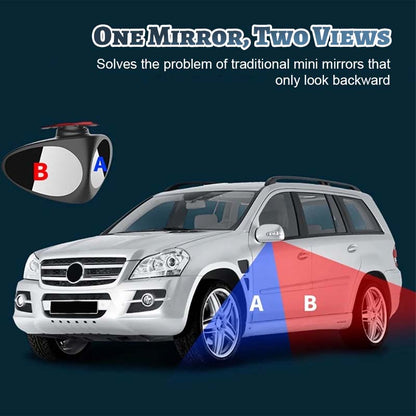 Dubbelvy-spegel för döda vinkeln i bile