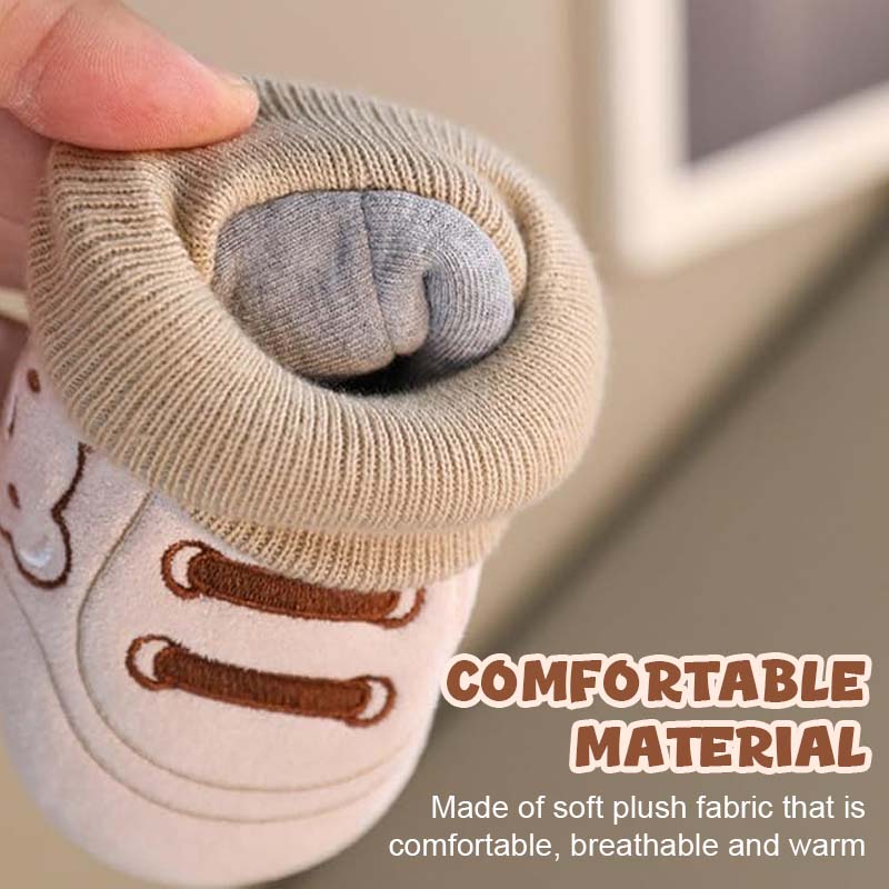 Söt björn första promenadskor Slip-on småbarnsskor