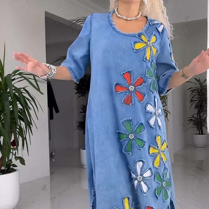 ✨2025 Ny ankomst🌸Casual skjørt med rund hal