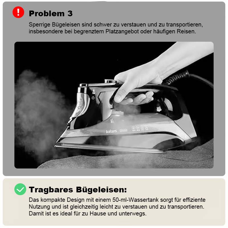 💛Tragbares Mini-Dampfbügeleisen