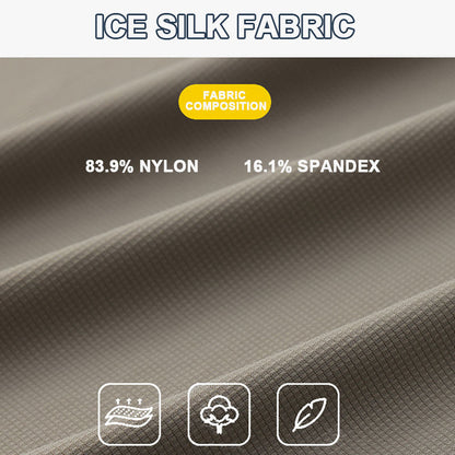 🌬️👕Sommer Ice Silk Plaid Kurzarm Poloshirt Herren🌿