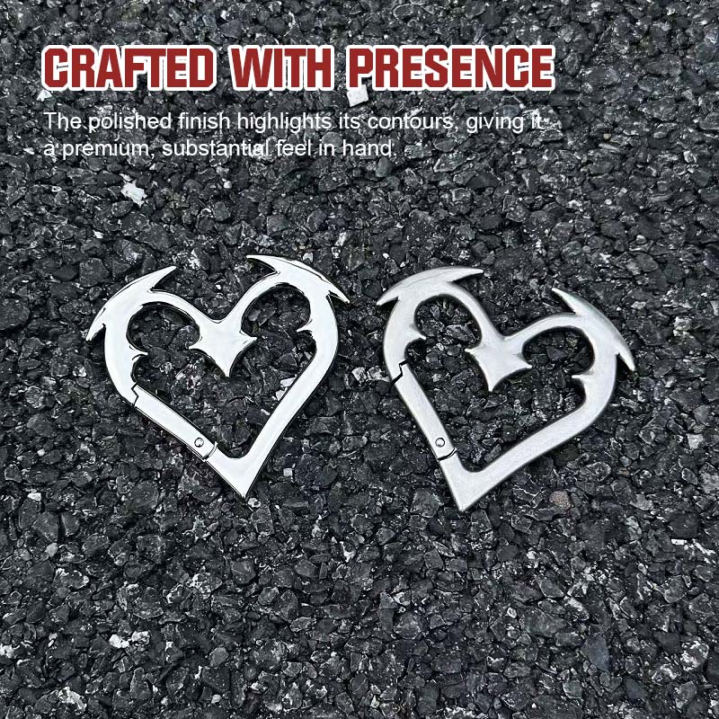 ❤️ Karbinhake-nyckelring i geometrisk for