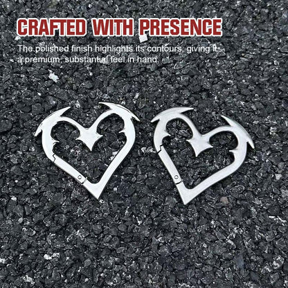 ❤️ Karbinhake-nyckelring i geometrisk for