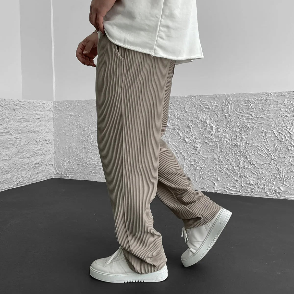 Herren Freizeithose Lockere Gerade Hose