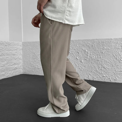 Herren Freizeithose Lockere Gerade Hose