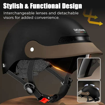 🛡️Atmungsaktiver, leichter, sturzsicherer Motorradhelm