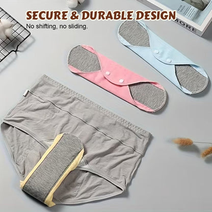 10 x gjenbrukbare inkontinensbind i bomull med grafen - hold deg tørr, luktfri og spar 10000 kr i året 🛡️