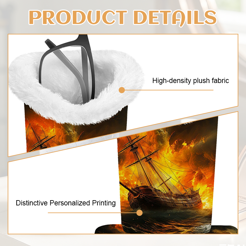 Den mysiga fristaden: Magnetisk förvaringslåda för glasögon i plysc