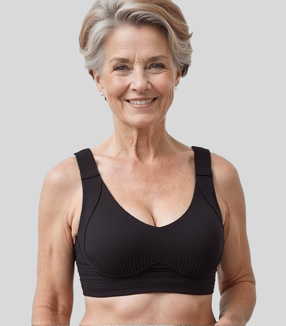 🎁Gerippter Push-up-BH für Damen mit verstellbaren Bügeln