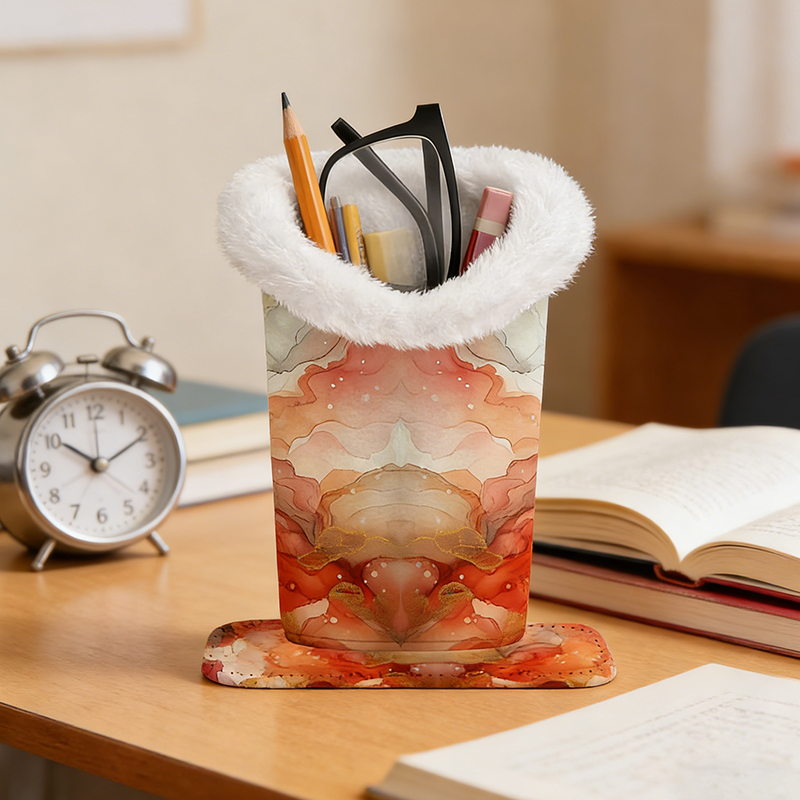 Den mysiga fristaden: Magnetisk förvaringslåda för glasögon i plysc