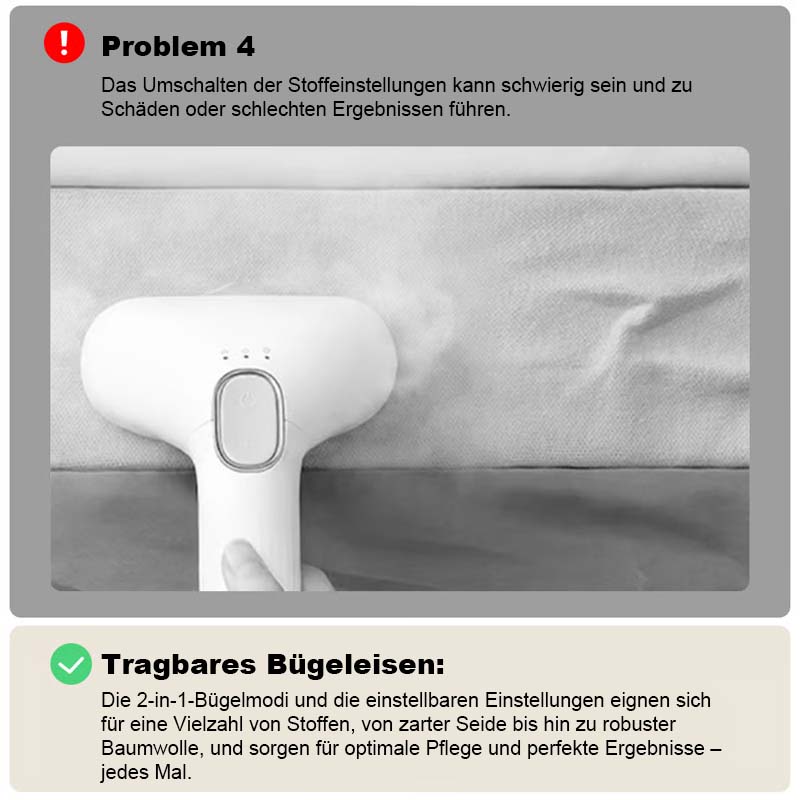 💛Tragbares Mini-Dampfbügeleisen
