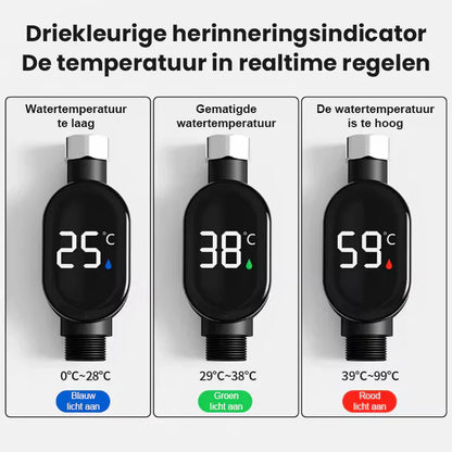💧Duschtermometer🌡️ Inget mer gissande – omedelbar temperatur! 🚿